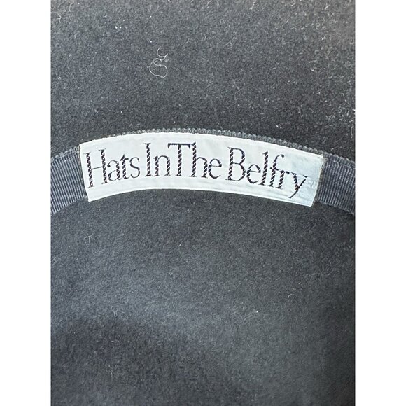 Vintage Hats In The Belfry Kathy Jeanne Wide Brimmed Felt Wool Hat Black USA OS main image 11